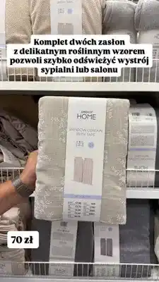 Pepco Komplet zasłon okiennych na taśmie Pepco Home oferta