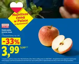 Lidl Jabłka polskie wczesne luzem oferta