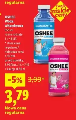 Lidl Woda witaminowa Oshee Magnesium + B6 oferta