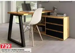 Merkury Market Zestaw biurko + komoda Iga Ii oferta