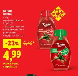Lidl Ketchup łagodny Kotlin oferta