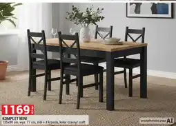 Merkury Market Komplet stół + 4 krzesła Mini oferta