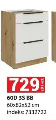 Merkury Market Szafka kuchenna dolna Aria 60D 3S Bb oferta