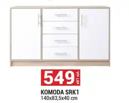 Merkury Market Komoda SRK1 140x83,5x40 cm oferta