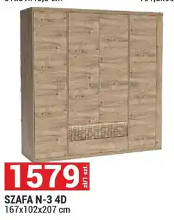 Merkury Market Szafa Natural N-3 4D oferta