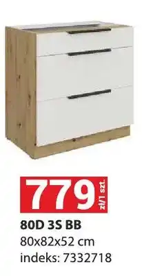 Merkury Market Szafka kuchenna dolna Aria 80D 3S Bb oferta