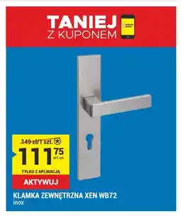 Merkury Market Klamka zewnętrzna Xen WB72 inox oferta