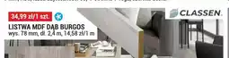 Merkury Market Listwa MDF Dąb Burgos Classen oferta