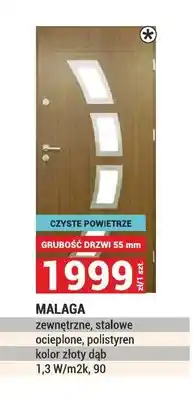 Merkury Market Drzwi zewnętrzne stalowe Malaga oferta