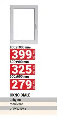 Merkury Market Okno uchylno-rozwierne białe 600x600 mm oferta
