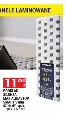 Merkury Market Podkład pod panele laminowane Silenza Max Aquastop Smart Afirmax 5 mm oferta
