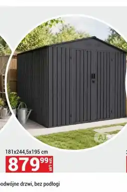 Merkury Market Metalowy domek ogrodowy 181x244,5x195 cm oferta