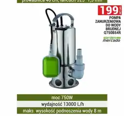 Merkury Market Pompa zanurzeniowa do wody brudnej Garden Mercado Q750B54R oferta