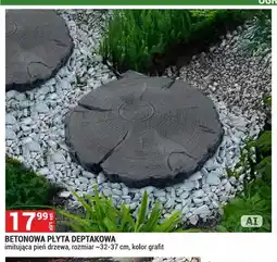 Merkury Market Betonowa płyta deptakowa imitująca pień drzewa grafit oferta