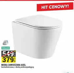 Merkury Market Miska zawieszana Axel bezkołnierzowa z deską wolnoopadającą oferta