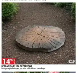Merkury Market Betonowa płyta deptakowa imitująca pień drzewa brąz oferta