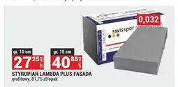 Merkury Market Styropian Lambda Plus Fasada grafitowy Swisspor 10 cm oferta