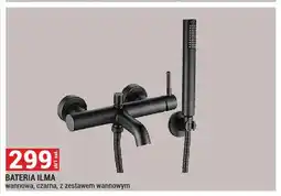 Merkury Market Bateria wannowa Ilma czarna z zestawem wannowym oferta