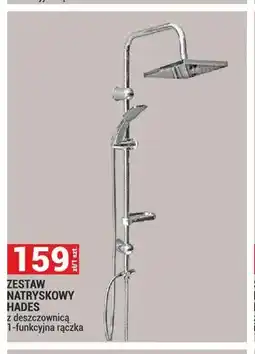 Merkury Market Zestaw natryskowy Hades z deszczownicą 1-funkcyjna rączka oferta