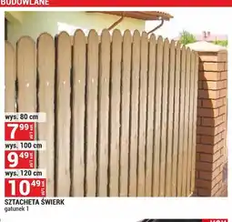 Merkury Market Sztacheta świerkowa wys. 80 cm oferta