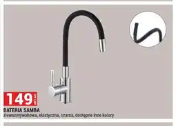 Merkury Market Bateria zlewozmywakowa elastyczna Samba czarna oferta