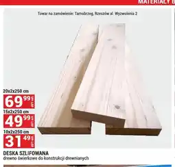 Merkury Market Deska szlifowana świerkowa 20x2x250 cm oferta