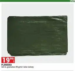 Merkury Market Plandeka 3x4 m 90 g/m2 zielona oferta