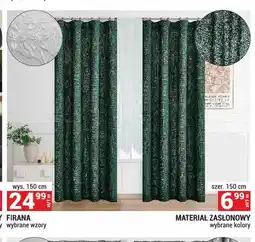 Merkury Market Materiał zasłonowy szer. 150 cm oferta