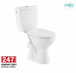 Merkury Market Kompakt Wc Mito Grey poziomy z deską oferta