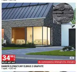 Merkury Market Kamień elewacyjny Elbrus 2 Graphite oferta