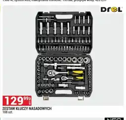Merkury Market Zestaw kluczy nasadowych Drel 108 szt oferta