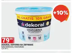 Merkury Market Farba lateksowa Dekoral Odporna na zmywanie śnieżnobiała oferta