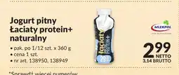 Makro Jogurt pitny Łaciaty protein+ naturalny Mlekpol oferta