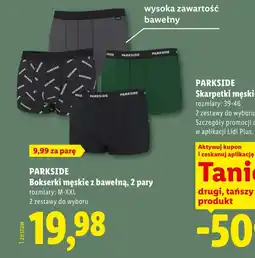 Lidl Bokserki męskie Parkside oferta