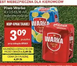 Delikatesy Centrum Piwo Warka 4-pak oferta