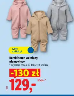 Lidl Kombinezon niemowlęcy oferta