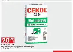 Merkury Market Klej gipsowy Cekol GS-20 oferta