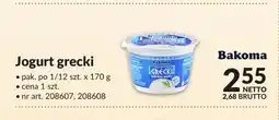 Makro Jogurt grecki Bakoma oferta
