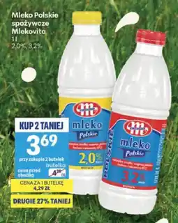 Delikatesy Centrum Mleko polskie spożywcze Mlekovita 2,0% oferta