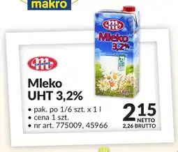 Makro Mleko UHT Mlekovita 3,2% oferta