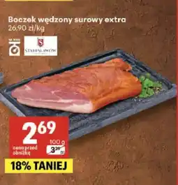 Delikatesy Centrum Boczek wędzony surowy extra Stanisławów oferta