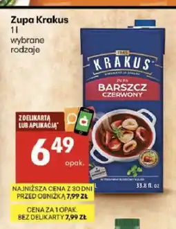 Delikatesy Centrum Zupa barszcz czerwony Krakus oferta