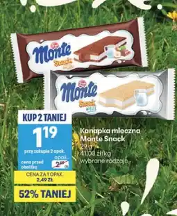 Delikatesy Centrum Kanapka mleczna Monte Snack White oferta