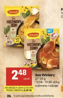 Delikatesy Centrum Sos pieczeniowy jasny Winiary oferta