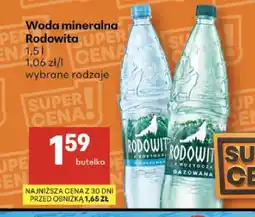 Delikatesy Centrum Woda mineralna niegazowana Rodowita oferta
