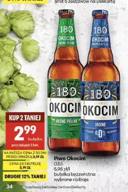 Delikatesy Centrum Piwo Okocim oferta