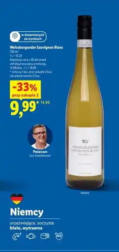 Lidl Wino wytrawne Sauvignon oferta