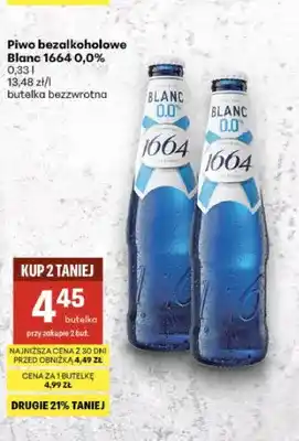 Delikatesy Centrum Piwo bezalkoholowe Blanc 1664 oferta