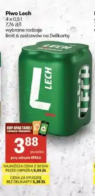Delikatesy Centrum Piwo Lech Premium 4-pak oferta