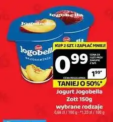 Delfin Jogurt Jogobella brzoskwiniowy Zott oferta